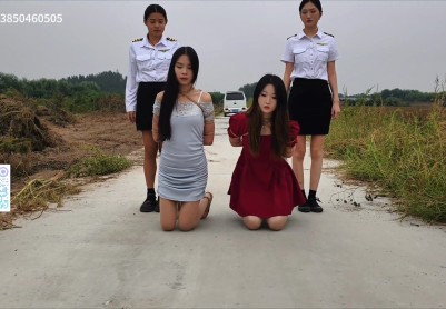 【忘忧社】雨涵林悦两名毒贩在交易时被JC抓获，带去审讯，带重脚铐加手铐，最后二人被判死刑，砸死僚死铐关押，五花大绑，执行死刑