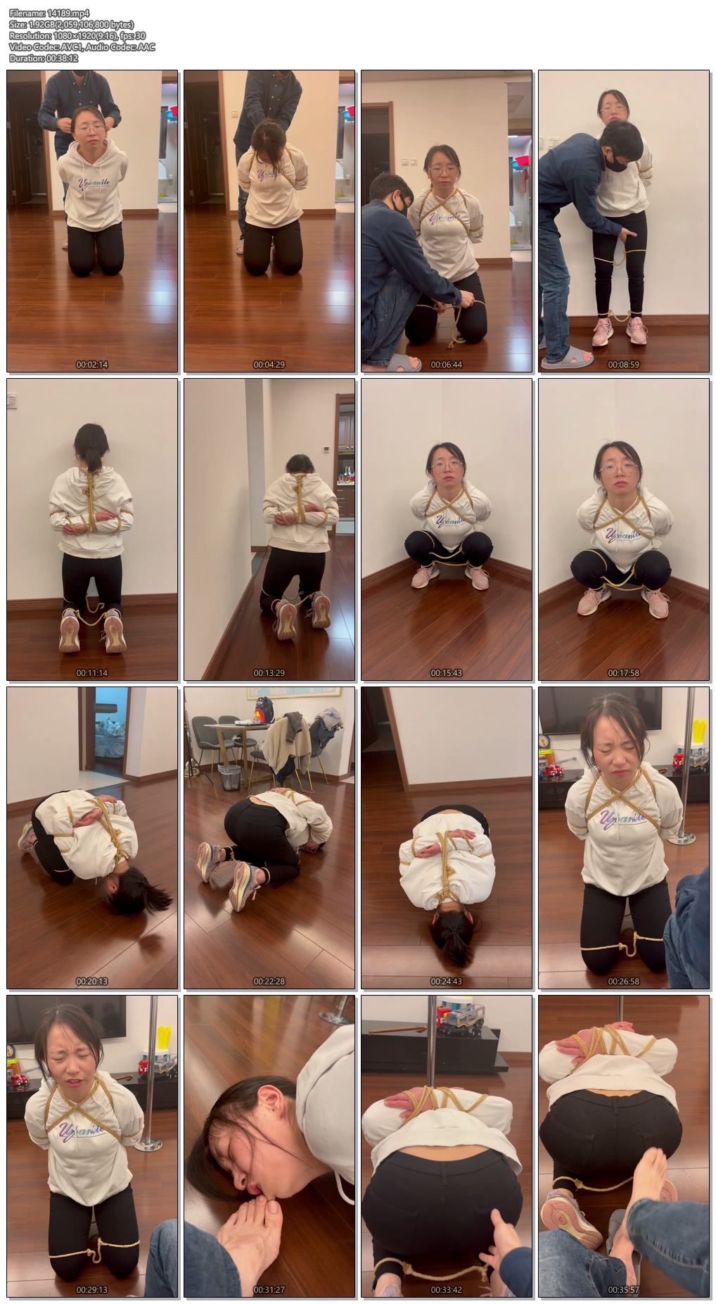 14189----【麦子呀】不同衣服的一米绳，中式后背缚，舔脚，面壁思过2.jpg