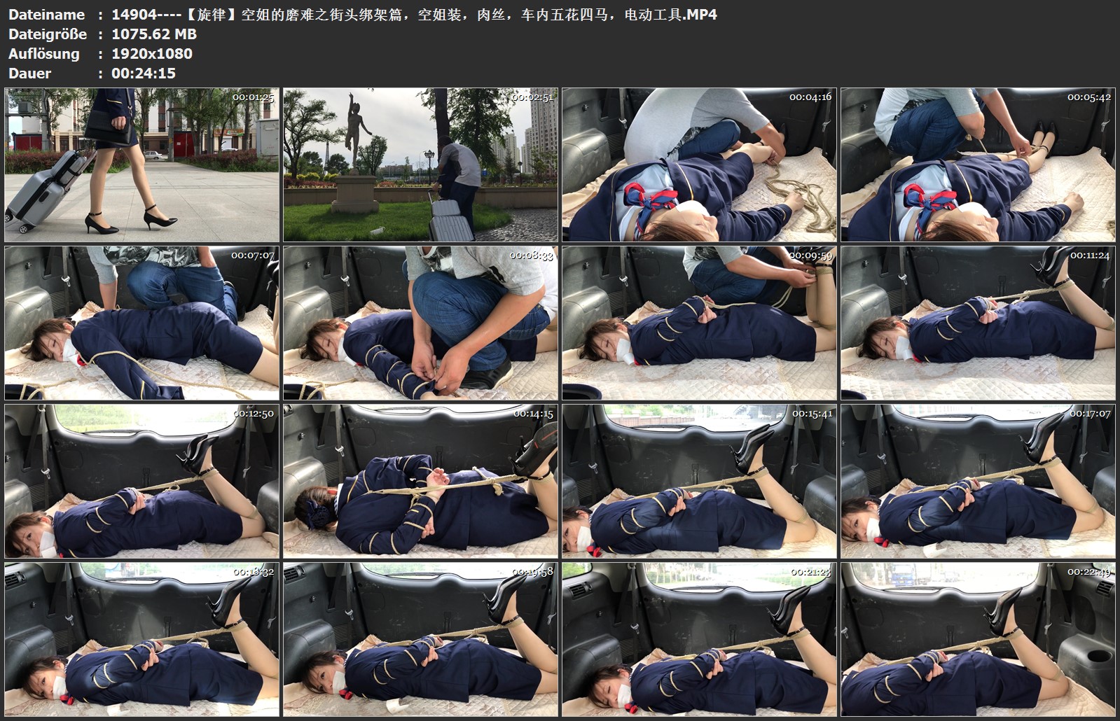 14904----【旋律】空姐的磨难之街头绑架篇，空姐装，肉丝，车内五花四马，电动工具.jpg