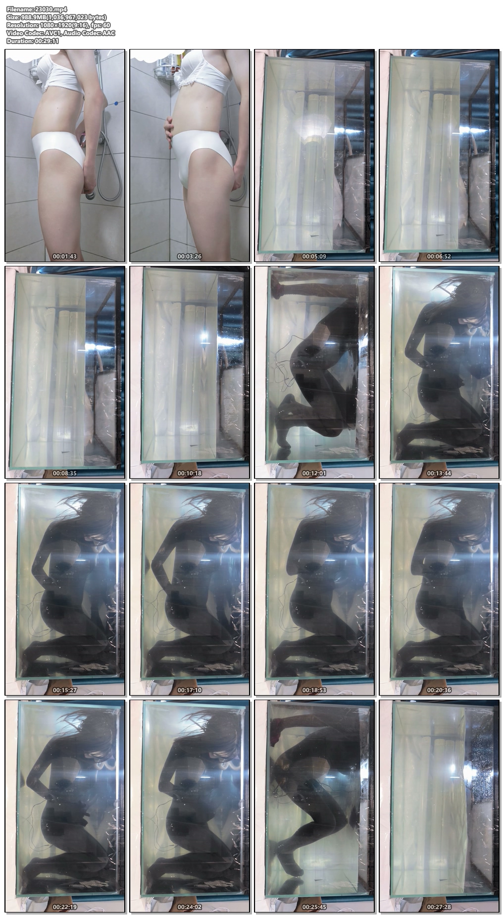 23030----【哈曼哈w】乳胶三角内裤灌肠三升极限大肚，穿入黑色胶衣进入水缸中使用郊狼.jpg