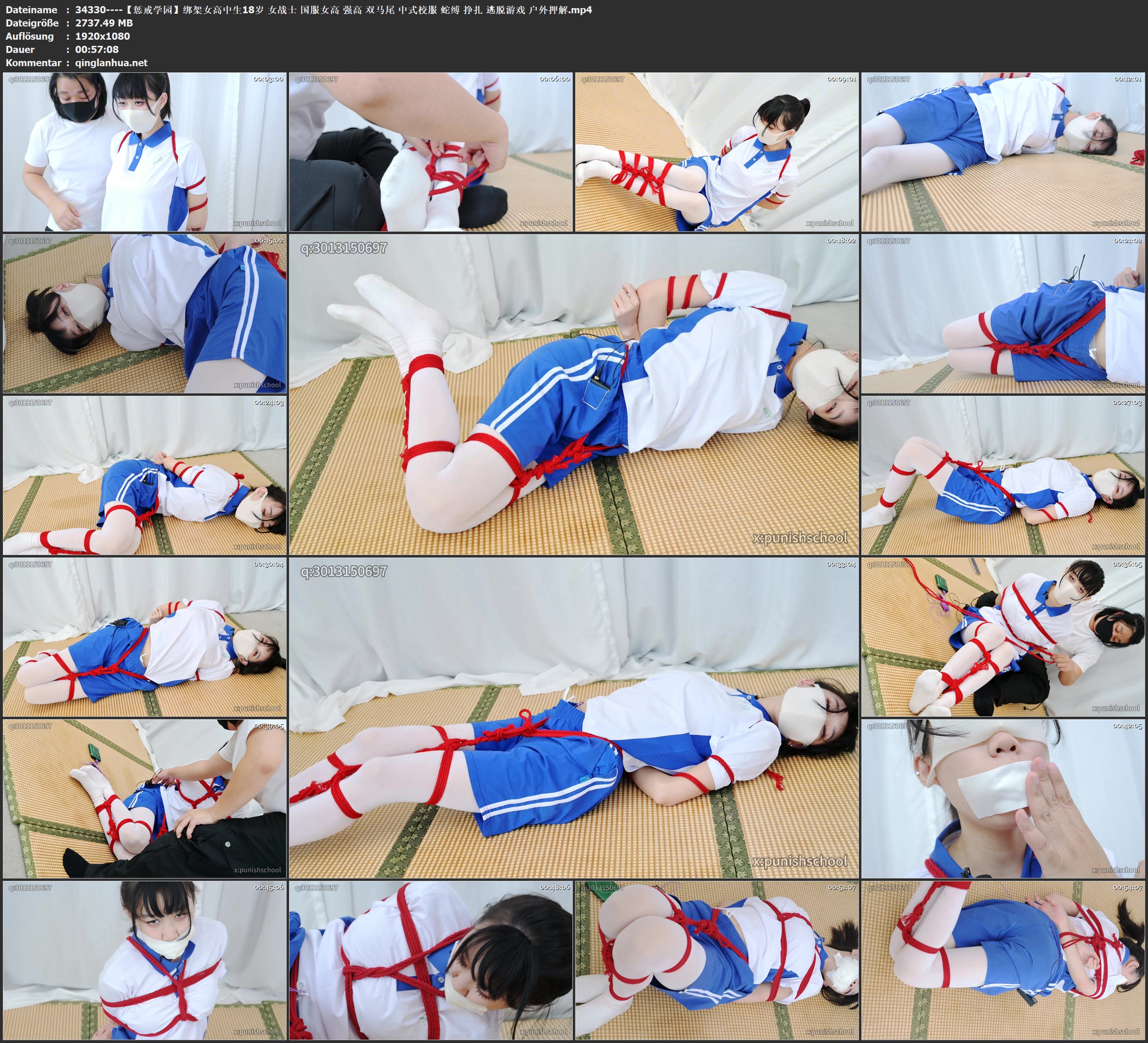 34330----【惩戒学园】绑架女高中生18岁 女战士 国服女高 强高 双马尾 中式校服 蛇缚 .jpg