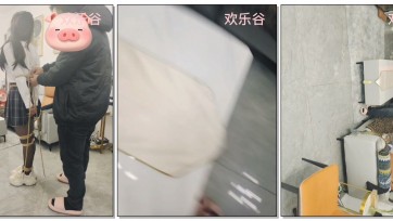 【欢乐谷原创】蒙面大叔捆绑准备回去上学的小m，学生装