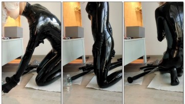 【waprophet】胶衣45厘米超大g塞后入,史无前例的刺激体验