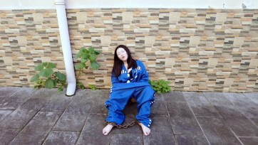 【晓鹿绳艺】【禁欲已久的囚犯】粉丝定拍的室外囚犯剧情，一个被禁欲已久的囚犯被道具的刺激直接喷涌而出