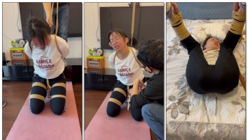 【麦子呀】体罚系列，罚跪,，SP屁股真的打，都肿了