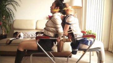 【逍遥】#绳狱系列#《耻辱师生恋》（下集）女教师和女学生一起被男主捆绑，各种耻辱花式虐嘴。