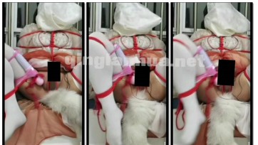 【初灸】自缚强制开腿电击加震动棒