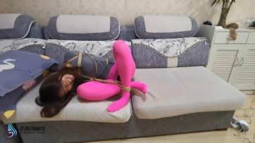 【JS】瑾萱 粉色丝袜 直臂团缚 挠痒