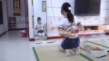 【子衿原创】绾绾 白丝各种口枷 马具口球