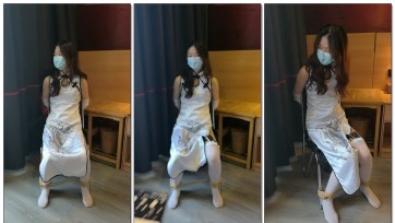 【魔法少女小方】琳斓白丝旗袍电击体验