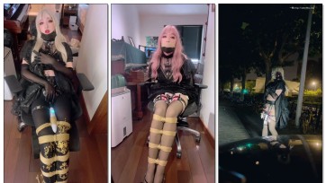 【Saber_大小姐 】【Saber大小姐/伪装拘束】lolita裙下塞满和TD的城市夜晚露出/拘束钢琴/并腿紧缚/浴室液体play