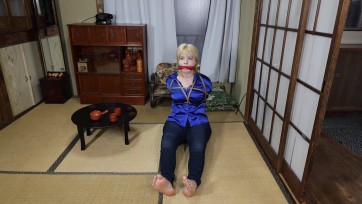 【Made in Japan】June Lovejoy Bound and Gagged in a Haunted House, Hunted by the Vengeful Spirit of