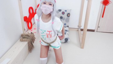 【Bondage-冷酱】冷酱cos和泉纱雾妹妹自缚日式后手缚+直腿缚+td 放置呻吟