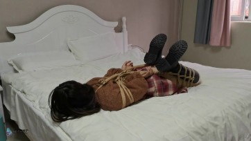 【JS】【采文】日式分腿驷马黑靴子快乐棒刺激胶带封嘴