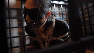 【影武者原创】铁笼（下集）脸上长了摄像头，第一人称现场，铁笼中的捆绑，蒙眼，堵嘴，挣扎