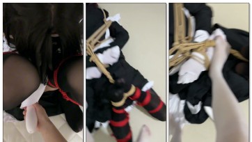 【禾一原创】小禾(伪娘)足控福利 黑丝➕驷马m腿➕捆绑紧缚➕调教强制➕鞭打挠痒口球