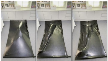 【自缚小伪娘】小伪娘的自缚之如何将自己束缚成一具极致的木乃伊摆件（多层丝袜全包+真空床封印，含呼吸管）