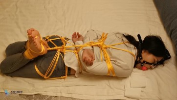 【JS】小冷 金色丝绳驷马紧缚 马具型口塞 鼻钩 TK