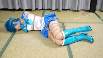 【象人工作室】小0-美少女战士，水手水星cos服，直臂，蛇缚，口球挣扎