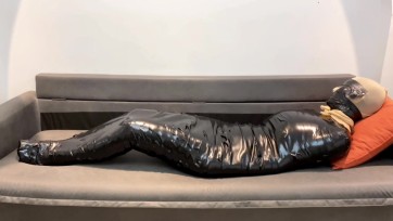 【默示录】【小柯】黑色全身丝袜+黑丝胶带全包，谁包谁知道，真的累