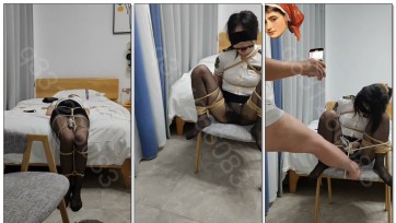 【欢乐谷原创】蒙面大叔把妹子调教到晕倒！