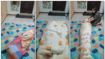 【我爱棉被包裹】床单包裹，再加棉被