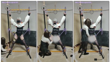 【球球工作室】大喵的强制分腿站立炮机