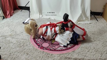 【坎喵】原神cos-芭芭拉直臂分腿杆踮脚吊缚 驷马吊缚放置