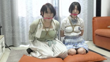 【子衿原创】北北青钰紧缚跪绑口球口水聊天