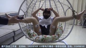 【新月原创】【玉箫】电击+棒子的双重折磨到生不如死 羞耻开腿缚和肉丝是绝配