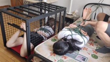 【玩奴原创】绳艺时光机！多年前欣妍和丹丹妹子的绳艺绑架微剧情片！