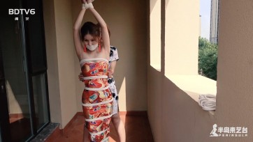 【半岛束艺台】【丝】【吊】【挠】 加拿大定拍：鹿野绚丽旗袍悬吊伺候