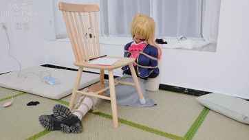 【心悦艺束】恶魔家教，星野露比cos。露比的家庭教师，因为不满露比不认真学习，撒谎，特意为露比开发了一套紧缚习题法