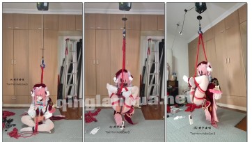 【坎喵】绝望的自缚-星穹铁道cos-风堇海老缚悬吊放置+脱缚失败+斐济杯强高地狱