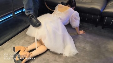 【雨辰工作室】你的新娘我的奴 白丝 婚纱 粉高跟 K9 羞辱 打屁股 强高 玩胸 虐阴 疯狂SC