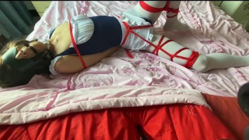 【玖喵】白丝海老縛调教