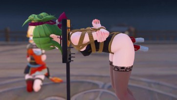 【3D动画】【原神】久岐忍走绳+膝枕+木枷