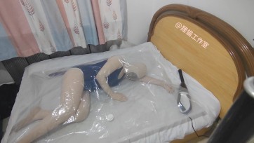 【狸猫工作室】真空M家具座椅：真空，zentai包裹，密封，手铐，挣扎，呻吟