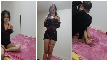 【皖北绳艺】新人小染绝美身材、日式捆绑、驷马、挣扎