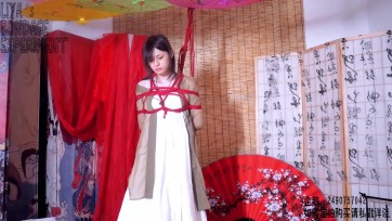 【莉雅】七夕特辑-穿红线、着红绳 紧缚、单腿吊、SP、高强电击