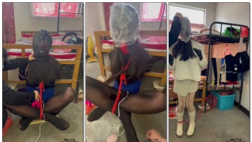 【媚娘工作室】全程保鲜膜、塑料袋调教