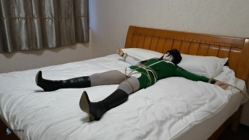 【JS】【七穗】《神秘房间》Part 2 女孩被绳子再次捕获，脱掉靴子TK