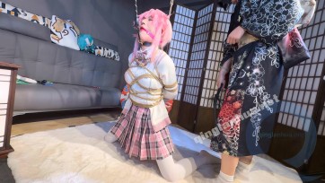【badcat】宫野cos绯英JK调教日记