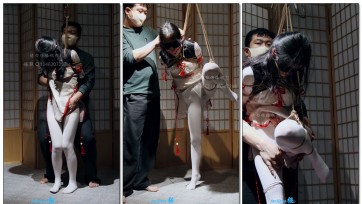 【倔强】小琦单腿吊缚内置果体