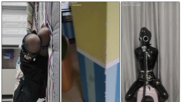 【waprophet】胶衣24小时，身穿胶衣全天记录，胶衣睡觉+外出+呼吸面具+粘液泡澡