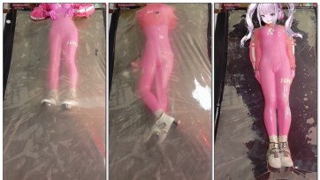 【哈曼哈w】nikke胜利女神爱丽丝乳胶衣cos 超多8 塞入，透明真空床压迫束缚