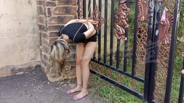 【御仙工作室】野外调教记【2】【捆绑 吊缚 脚铐 乳夹 脚控福利 扎带】