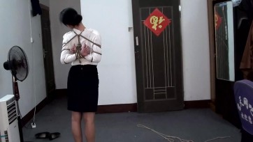 【典雅倩影】约拍国内KB名模——青竹（擒拿反扭、五花大绑）