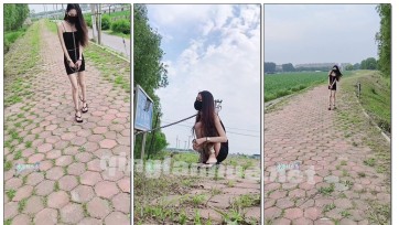 【水叁枝出品】乡间小路上的小水镣铐押运 游行 被路人注视 完全社死