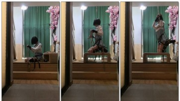 【一只萌熊】开腿日式吊缚自缚